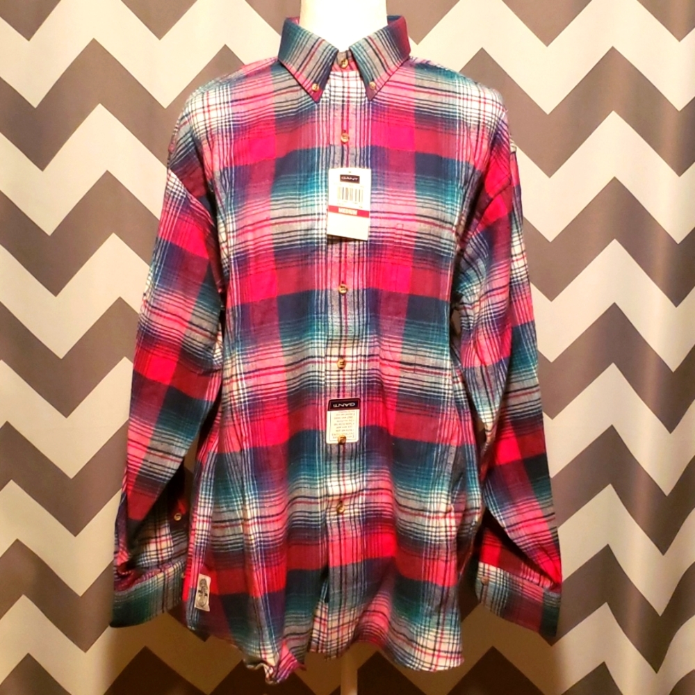 Gant Vintage Men's Plaid Button-Down Shirt